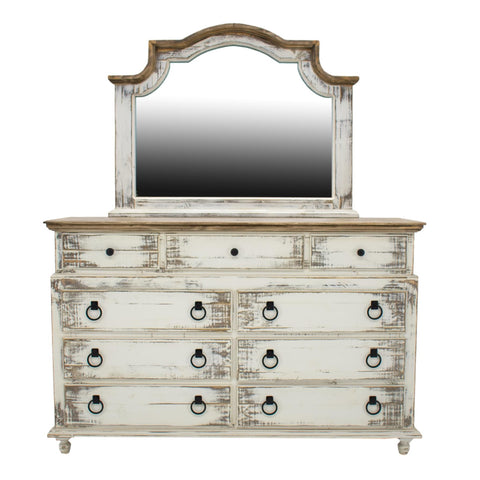 Clarice Dresser and Mirror by Vintage Furniture Clarice Dresser and Mirror by Vintage Furniture