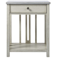 Coastal Living Bedside Table with Stone Top by Universal
