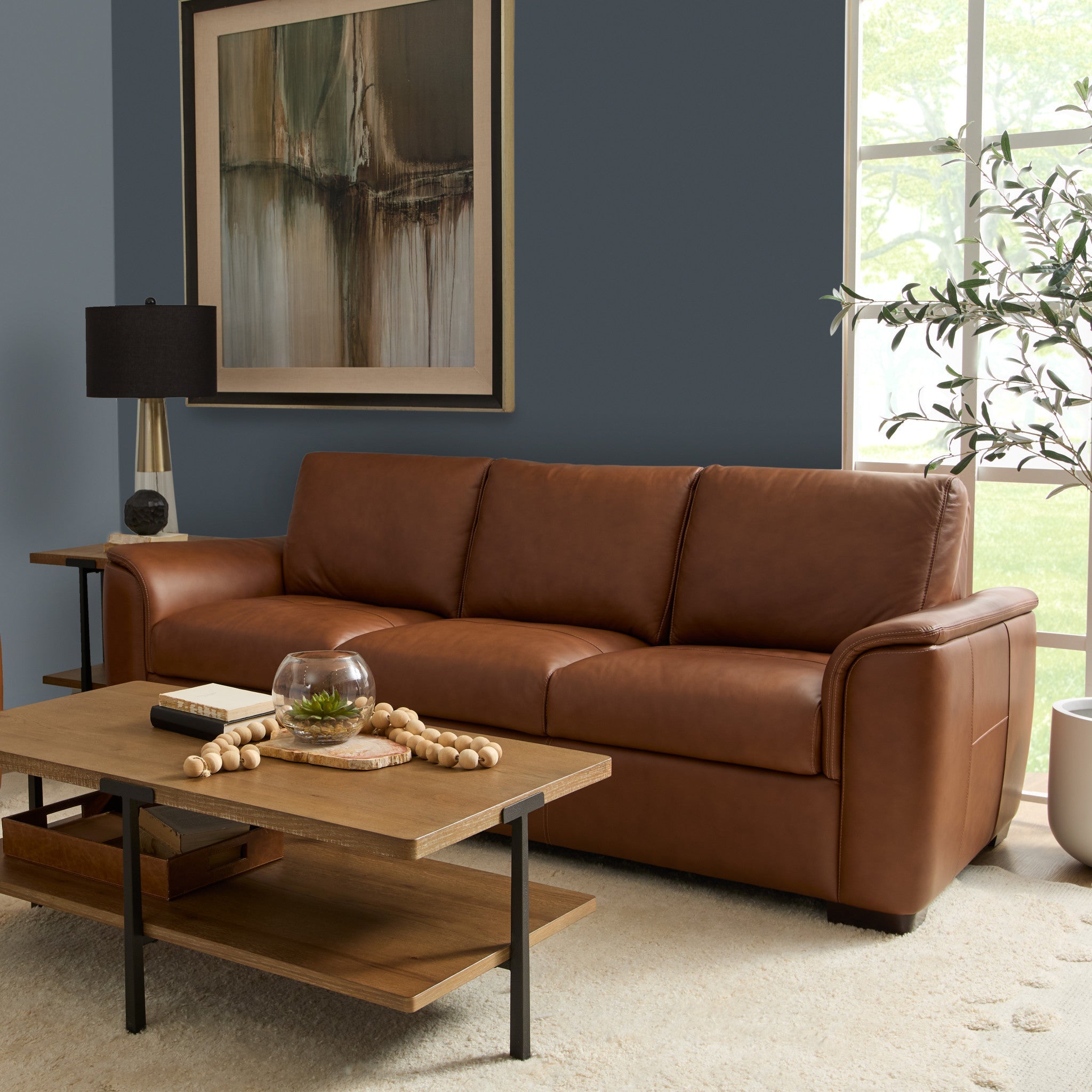 Henry Leather Sofa by Flexsteel Barrow Fine Furniture