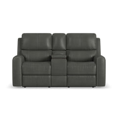 Linden Power Reclining with Power Headrest Loveseat by Flexsteel