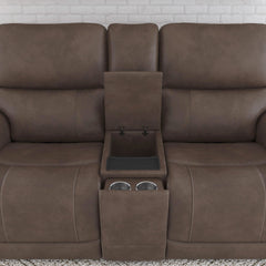 Carter Power Reclining Loveseat with Console by Flexsteel