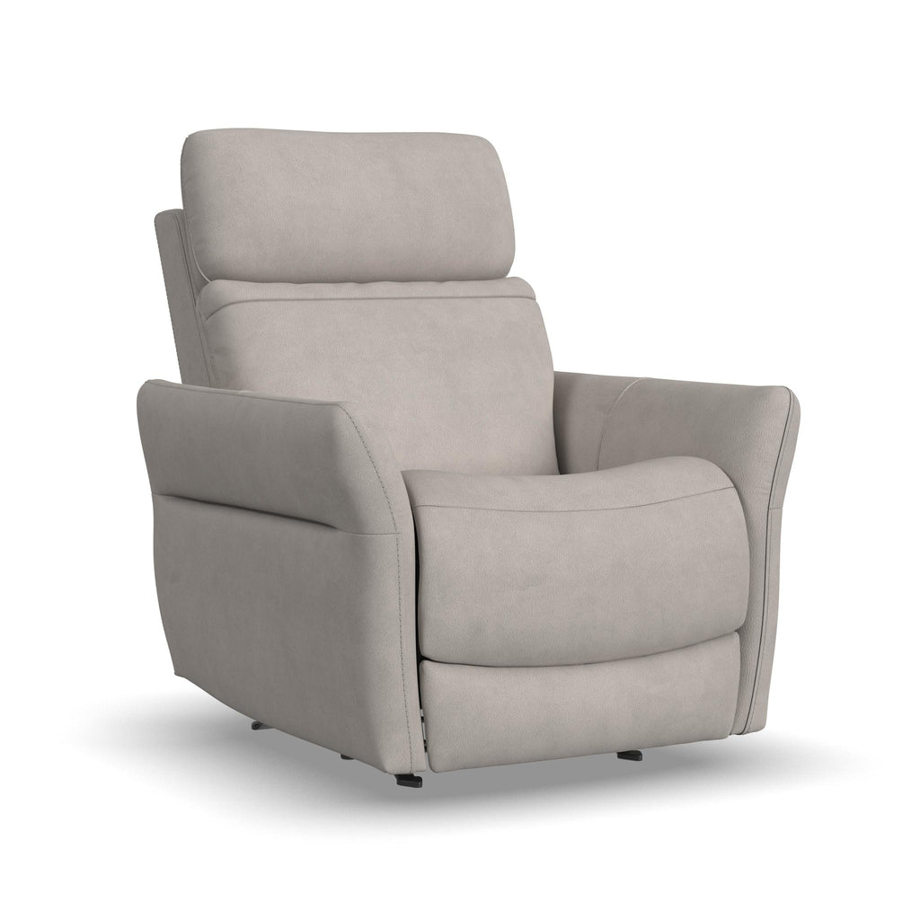 Artemis Dove Power Recliner with Heat & Massage by Flexsteel