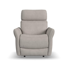 Artemis Dove Power Recliner with Heat & Massage by Flexsteel