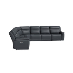 Sawyer 6-Piece Leather Power Sectional by Flexsteel