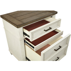 Caraway 2-Drawer Nightstand (Aged Ivory) by Aspenhome