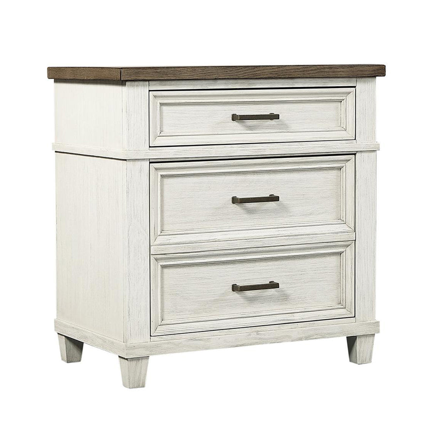 Caraway 2-Drawer Nightstand (Aged Ivory) by Aspenhome