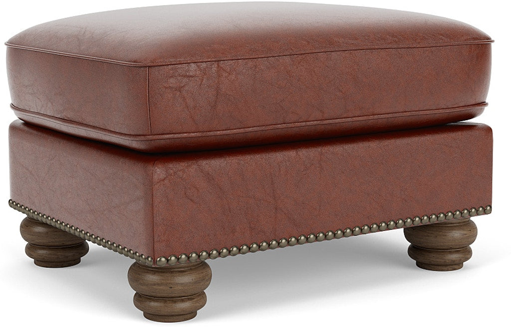 Bexley Leather Ottoman by Flexsteel