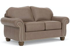 Bexley All Leather Love Seat by Flexsteel