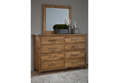 Dovetail Dresser and Mirror by Vaughan-Bassett