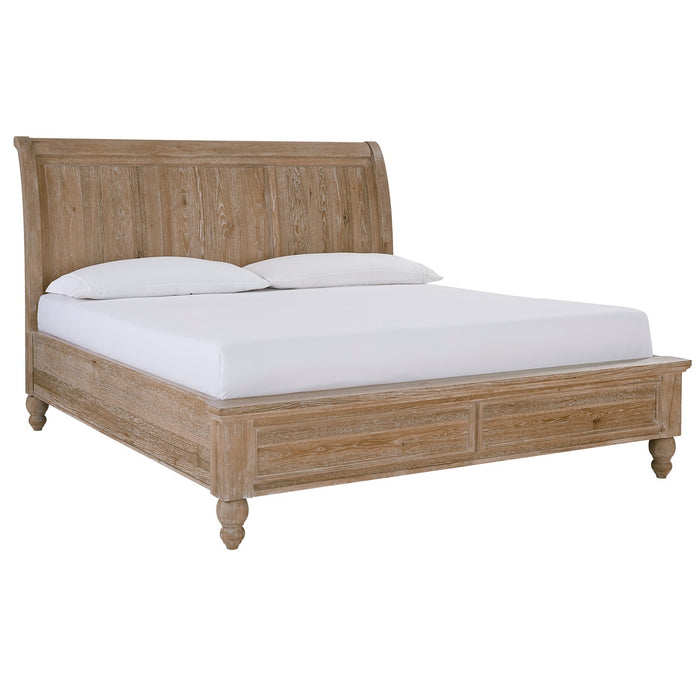 Cambridge Khaki King Sleigh Bed by Aspenhome