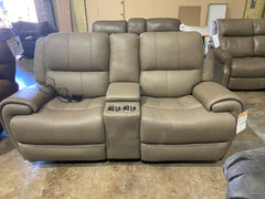 Nance Power Recliner Loveseat w/ Power Headrest - Leather by Flexsteel