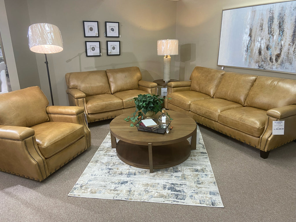 Italian Leather Love Seat by Softline