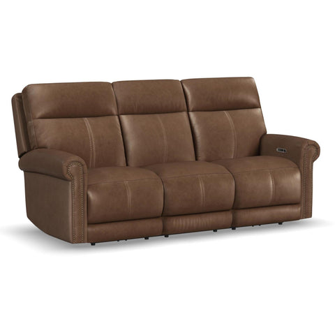 Alexander Power Reclining Sofa with Console by Flexsteel