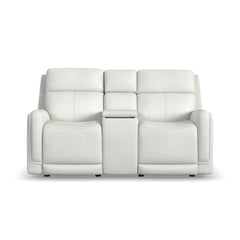 Alister Power Gliding Loveseat with Console by Flexsteel