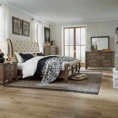 Americana Farmhouse Queen Sleigh Bed by Liberty
