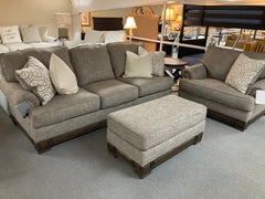 Ashley Sofa, Chair, and Ottoman