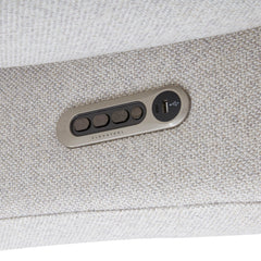 Ava Power Recliner with Power Headrest & Lumbar in Silver Sand by Flexsteel