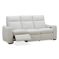 Ava Power Reclining Sofa with Power Headrest & Lumbar in Silver Sand by Flexsteel
