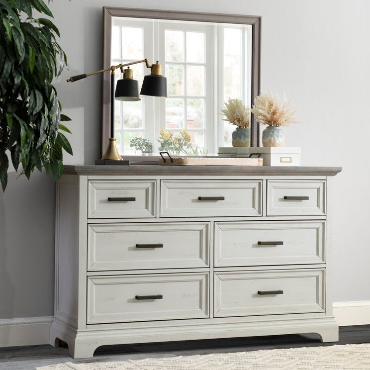 Summit 7-Drawer Dresser and Mirror by John Thomas Furniture