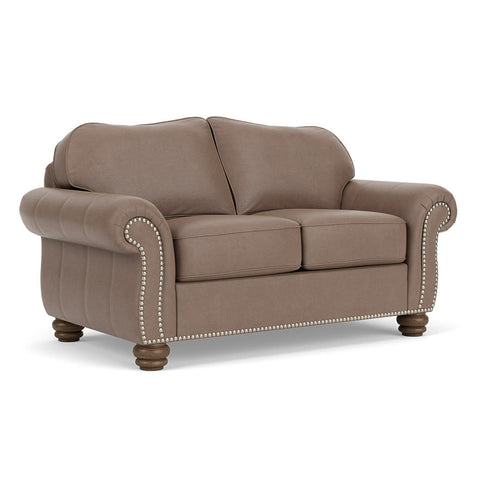 Bexley All Leather Love Seat by Flexsteel