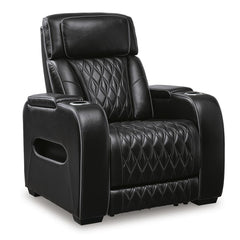 Boyington Power Recliner with Heat and Massage in Black