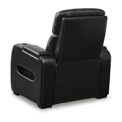 Boyington Power Recliner with Heat and Massage in Black
