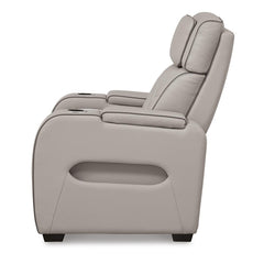 Boyington Power Recliner with Heat and Massage in Gray