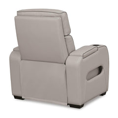 Boyington Power Recliner with Heat and Massage in Gray
