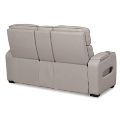 Boyington Power Loveseat with Heat and Massage in Gray