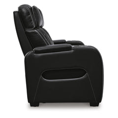 Boyington Power Sofa with Heat and Massage in Black
