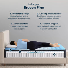Classic Brecon 13" Full Mattress by Serta