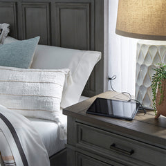 Caraway 3-Piece King Estate Bed (Aged Slate) by Aspenhome