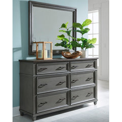 Caraway 6-Drawer Dresser (Aged Slate) by Aspenhome