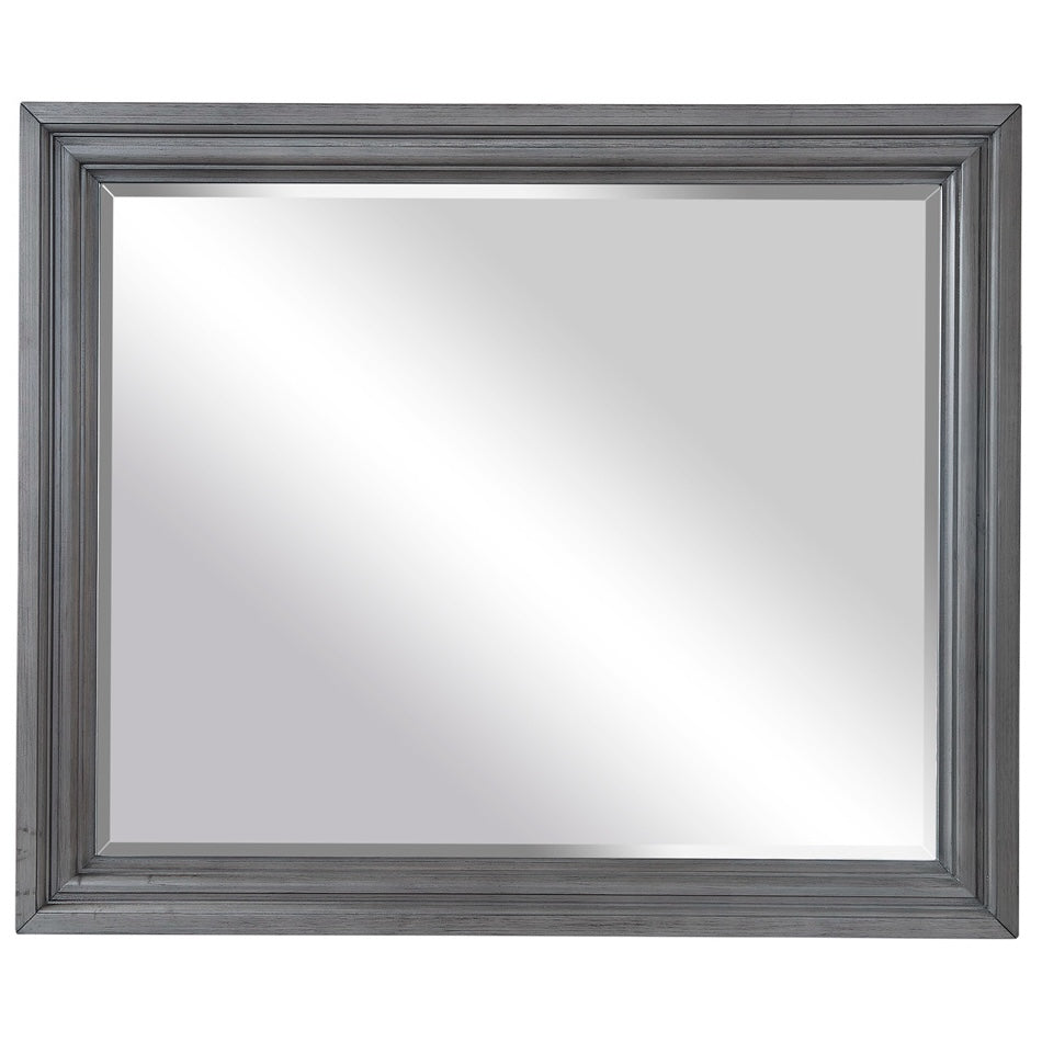 Caraway Landscape Mirror (Aged Slate) by Aspenhome