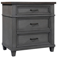 Caraway 2-Drawer Nightstand (Aged Slate) by Aspenhome