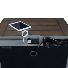 Caraway 2-Drawer Nightstand (Aged Slate) by Aspenhome