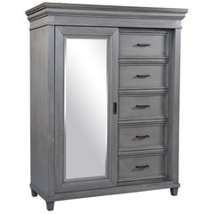 Caraway Sliding Door Chest (Aged Slate) by Aspenhome