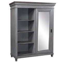 Caraway Sliding Door Chest (Aged Slate) by Aspenhome