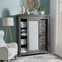 Caraway Sliding Door Chest (Aged Slate) by Aspenhome