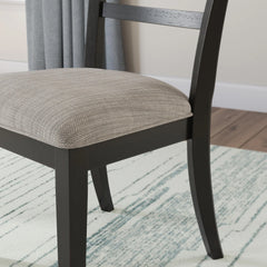 Chadworth Upholstered Black Dining Chair by Signature Design by Ashley