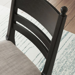Chadworth Upholstered Black Barstool by Signature Design by Ashley