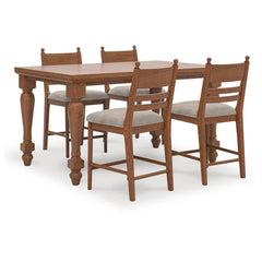Chadworth Upholstered Brown Barstool by Signature Design by Ashley