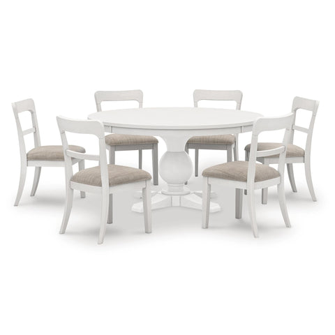 Chadworth Upholstered White Dining Chair by Signature Design by Ashley