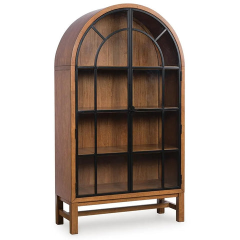 Greddinton Brown/Black Display Cabinet
