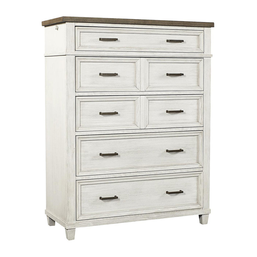 Caraway Drawer Chest (Aged Ivory) by Aspenhome