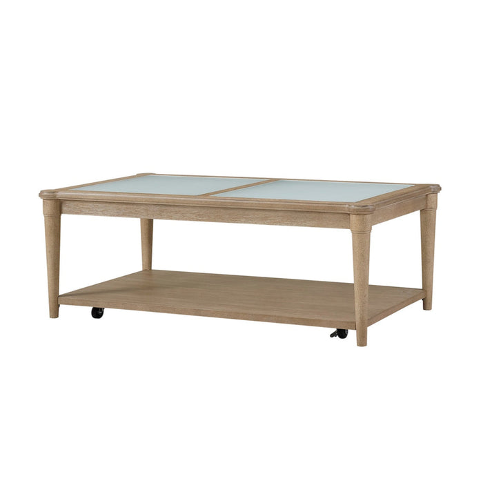 Citrus Heights Glass Top Cocktail Table by Bernards