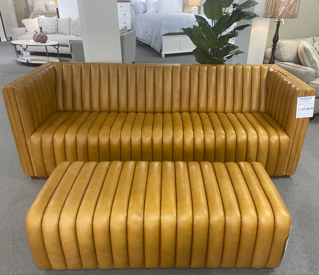 Dallas-Brittany Leather Sofa by Softline