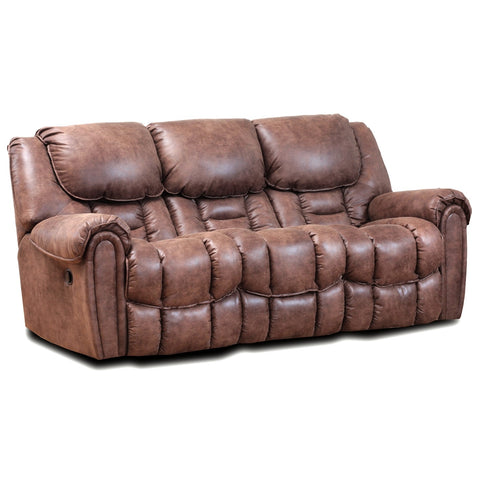 Del Mar Mocha Double Reclining Sofa by HomeStretch