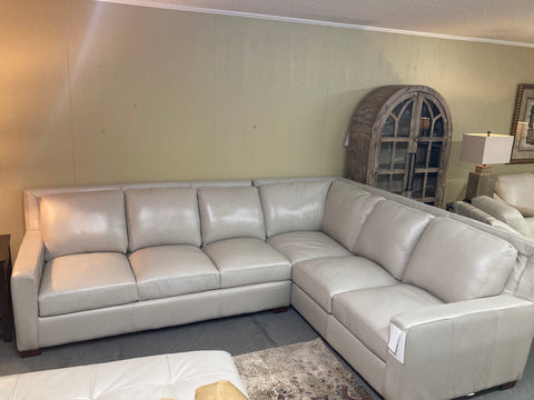 USA Top Grain Leather Sectional