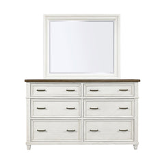 Caraway 2-Piece Dresser/Mirror (Aged Ivory) by Aspenhome